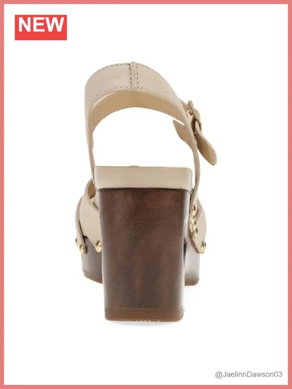 Women's Alanna Sandal Leather Wedge Heels 3.5